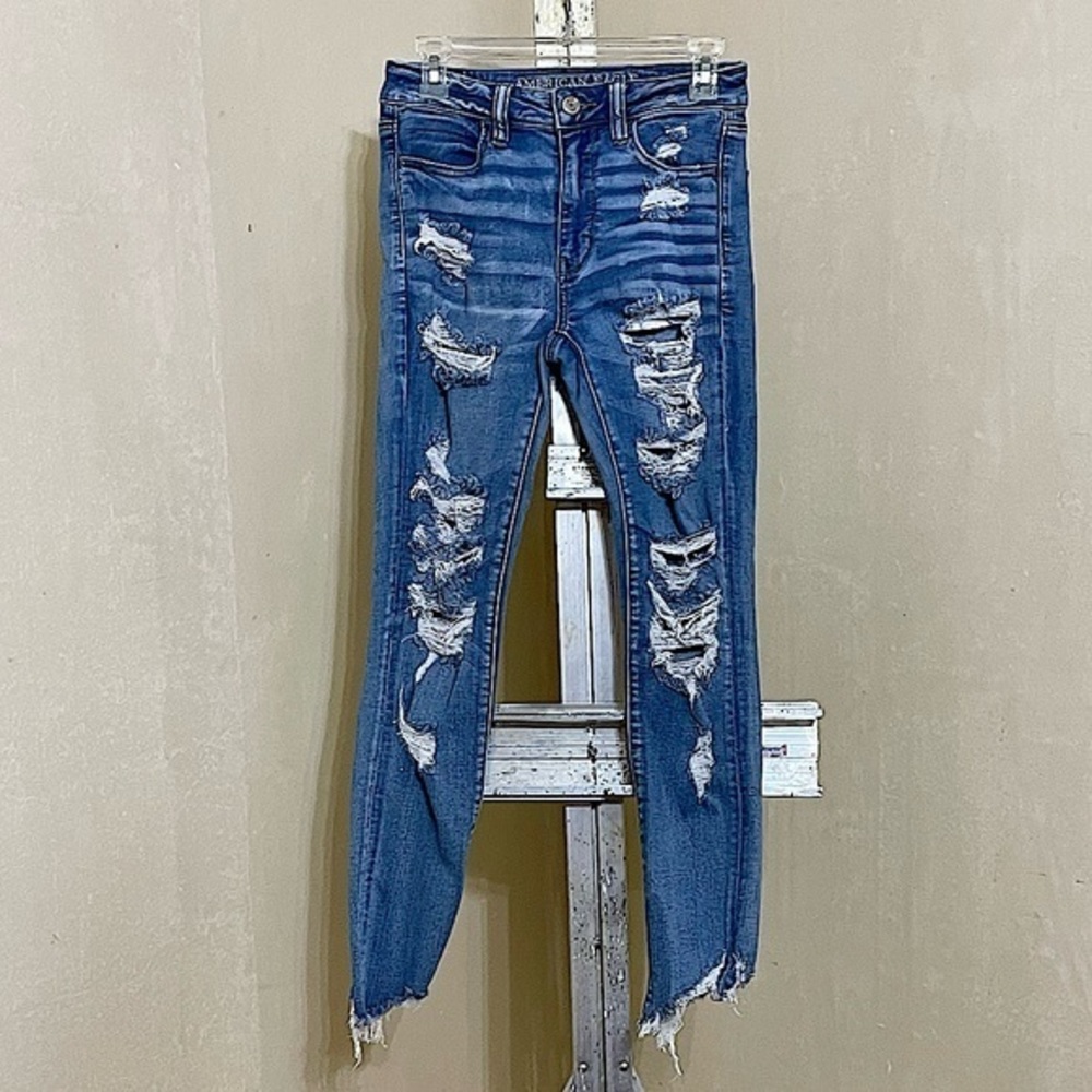 AMERICAN EAGLE OUTFITTERS NE(X)T LEVEL STRETCH HI-RISE JEGGING SZ 6